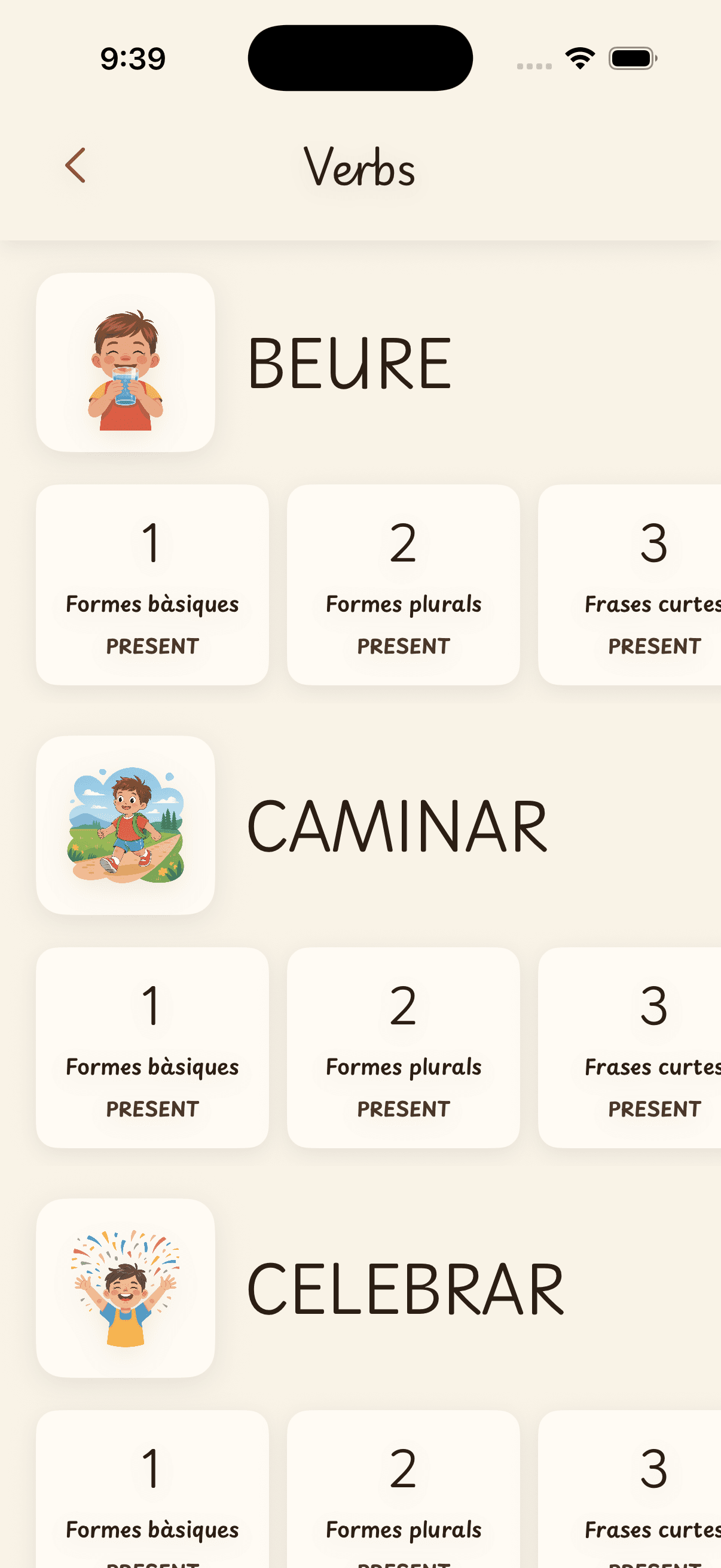 Llista de verbs catalans a Lletrum